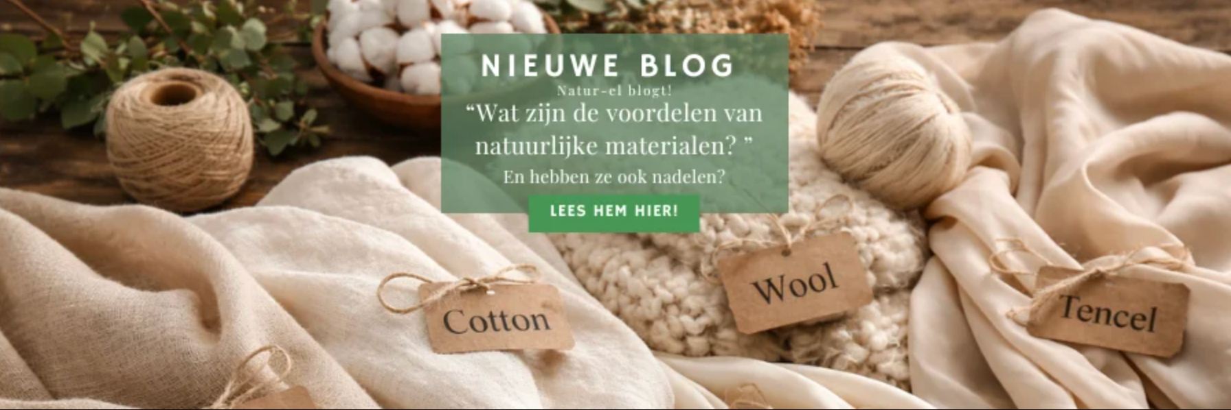 Voordelen van natuurlijke materialen zoals wol, katoen en linnen – uitgelegd door Natur-el
