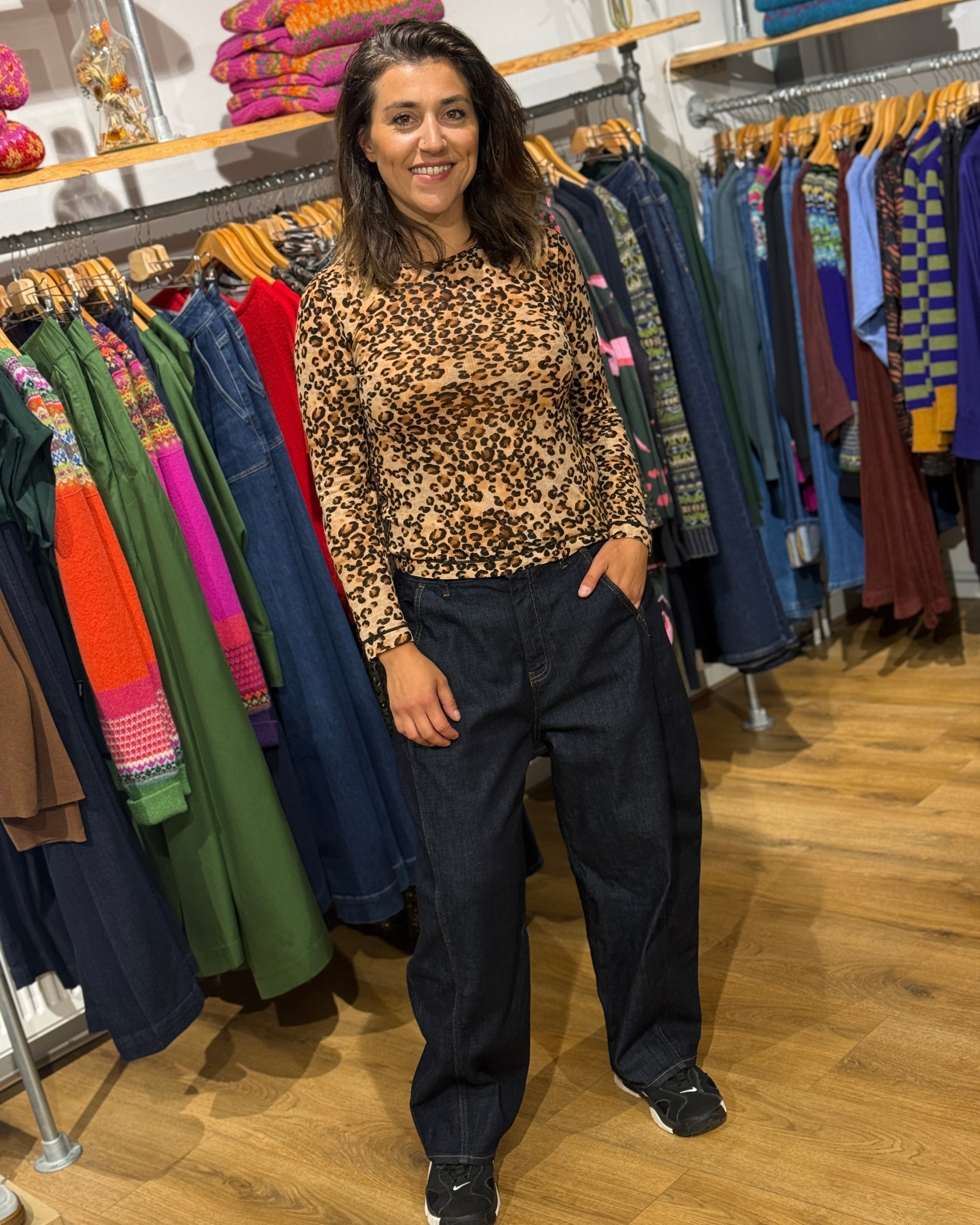 DAWN DENIM barrel leg spijkerbroek MOONDUST RAW biologisch katoen