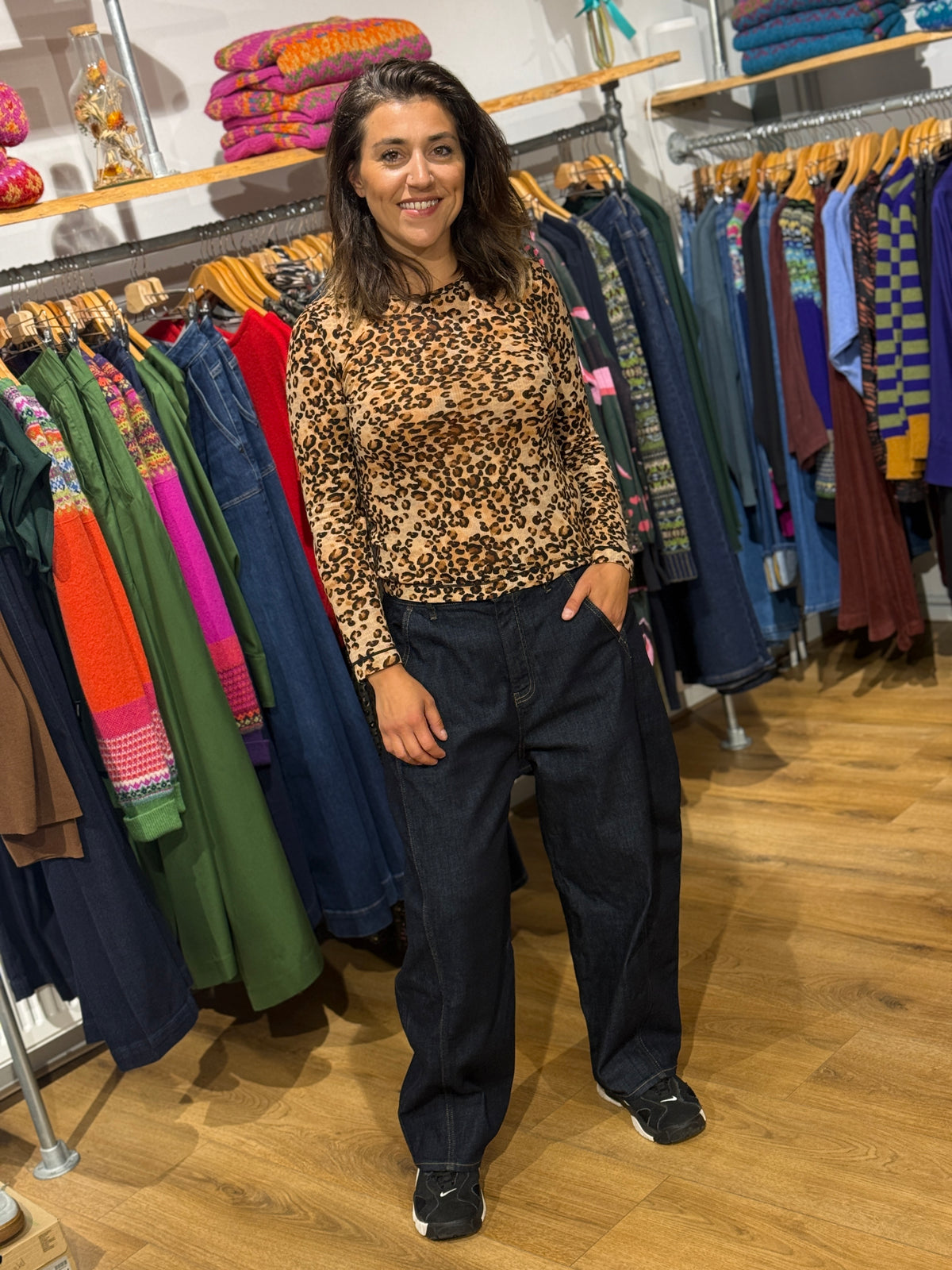 DAWN DENIM barrel leg spijkerbroek MOONDUST RAW biologisch katoen