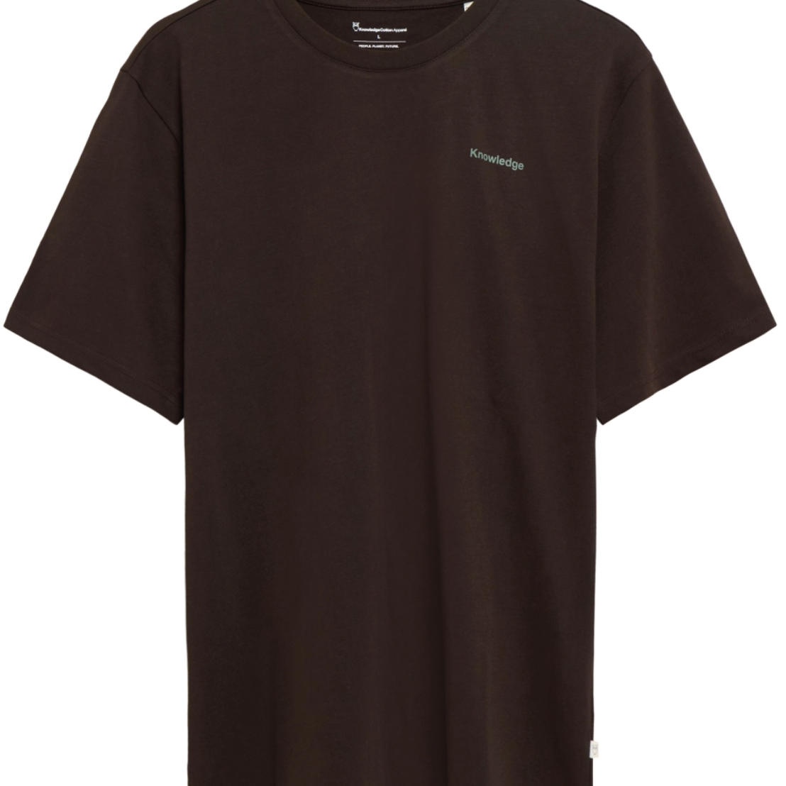 T-shirt met print WOODS CHOCO biologisch katoen KCA