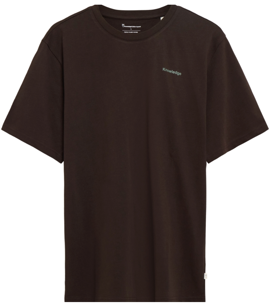 T-shirt met print WOODS CHOCO biologisch katoen KCA