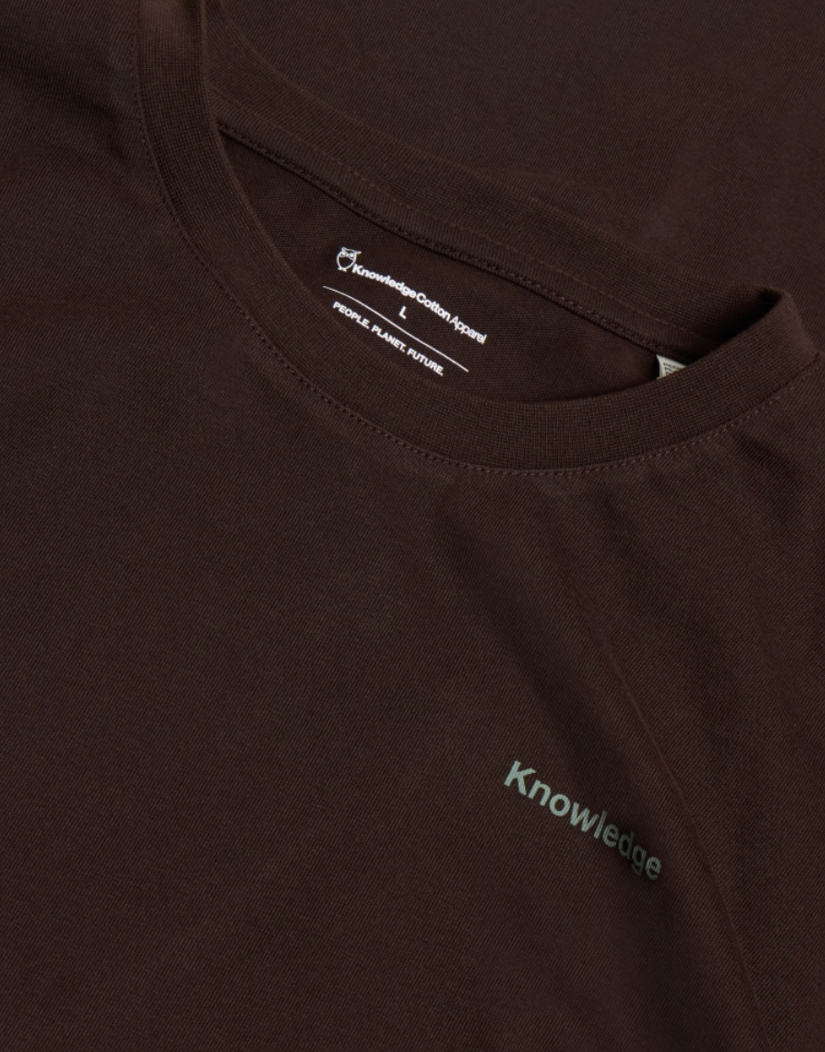 T-shirt met print WOODS CHOCO biologisch katoen KCA