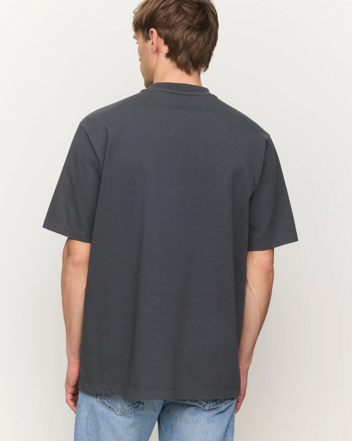 RECOLUTION heren heavy shirt ELDER GREY biologisch katoen
