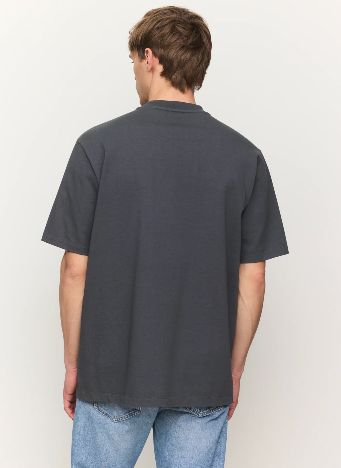 RECOLUTION heren heavy shirt ELDER GREY biologisch katoen