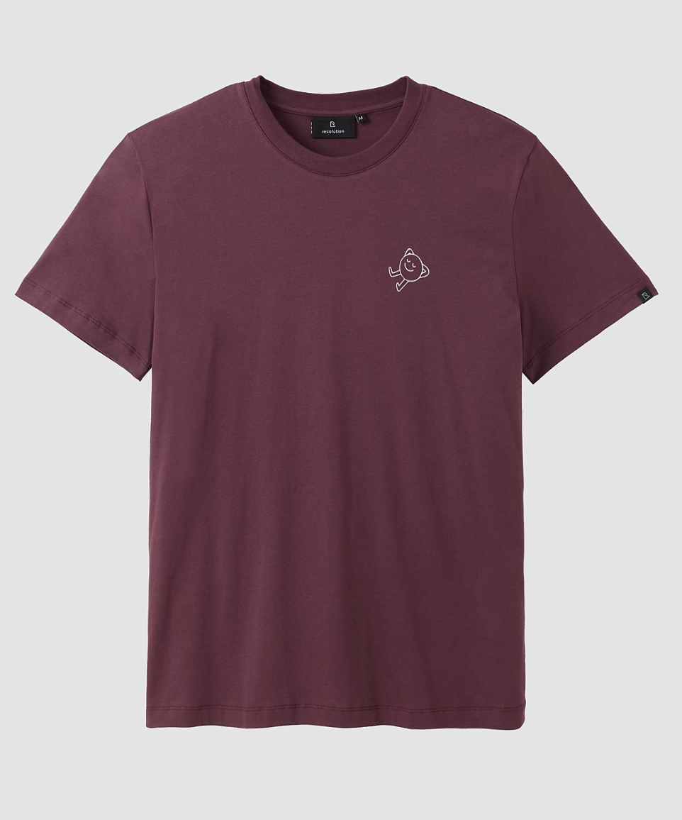RECOLUTION basic heren shirt AGAVE LAZY biologisch katoen