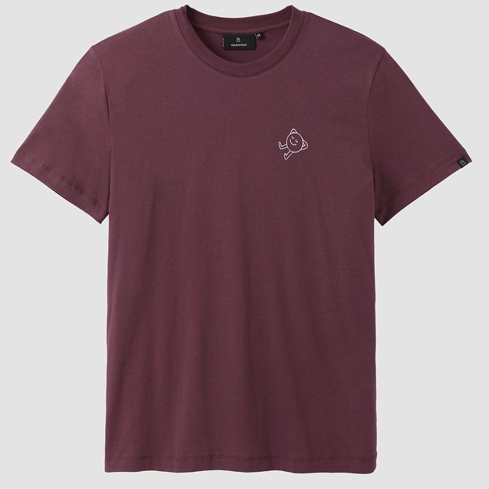 RECOLUTION basic heren shirt AGAVE LAZY biologisch katoen