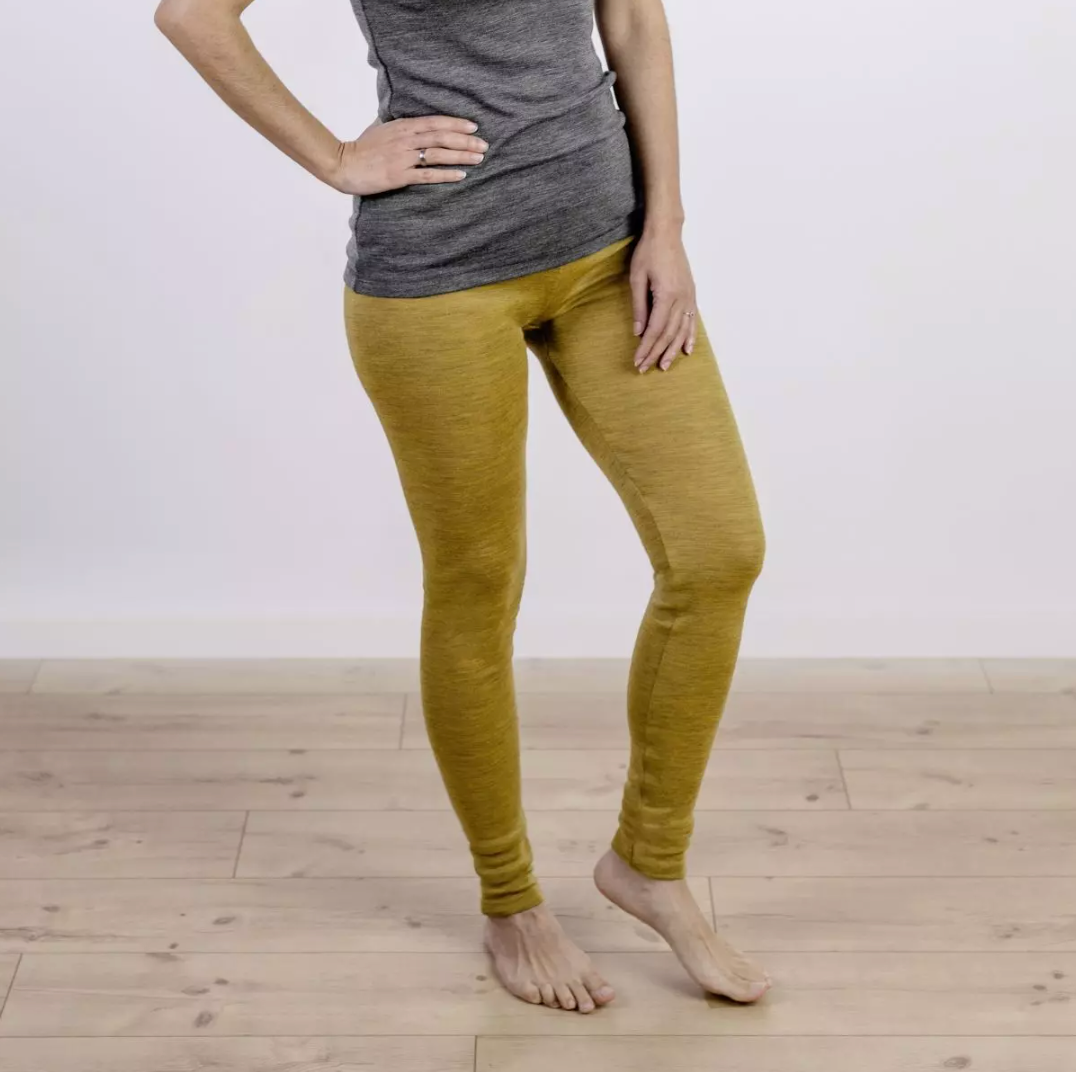 Engel Natur Woll-Leggings Damen * Safranmelange *