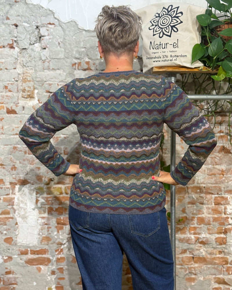 AIKUSS wool alpaca sweater ZIGZAG JEANS made of pure alpaca