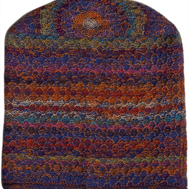 AIKUSS wollen BEANIE muts MULTI pure alpaca
