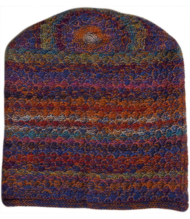 AIKUSS wollen BEANIE muts MULTI pure alpaca