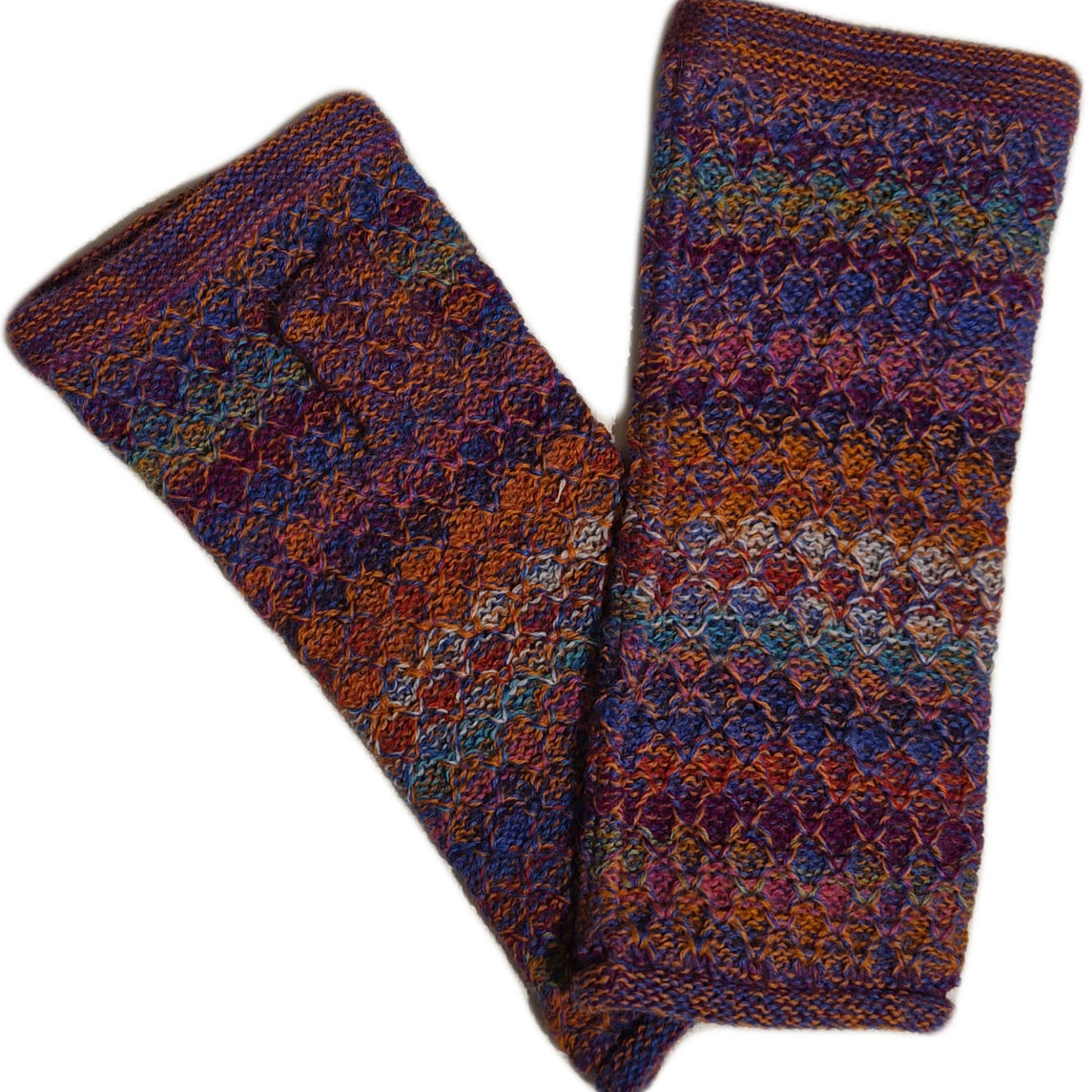 AIKUSS wollen polswarmers MULTI pure alpaca