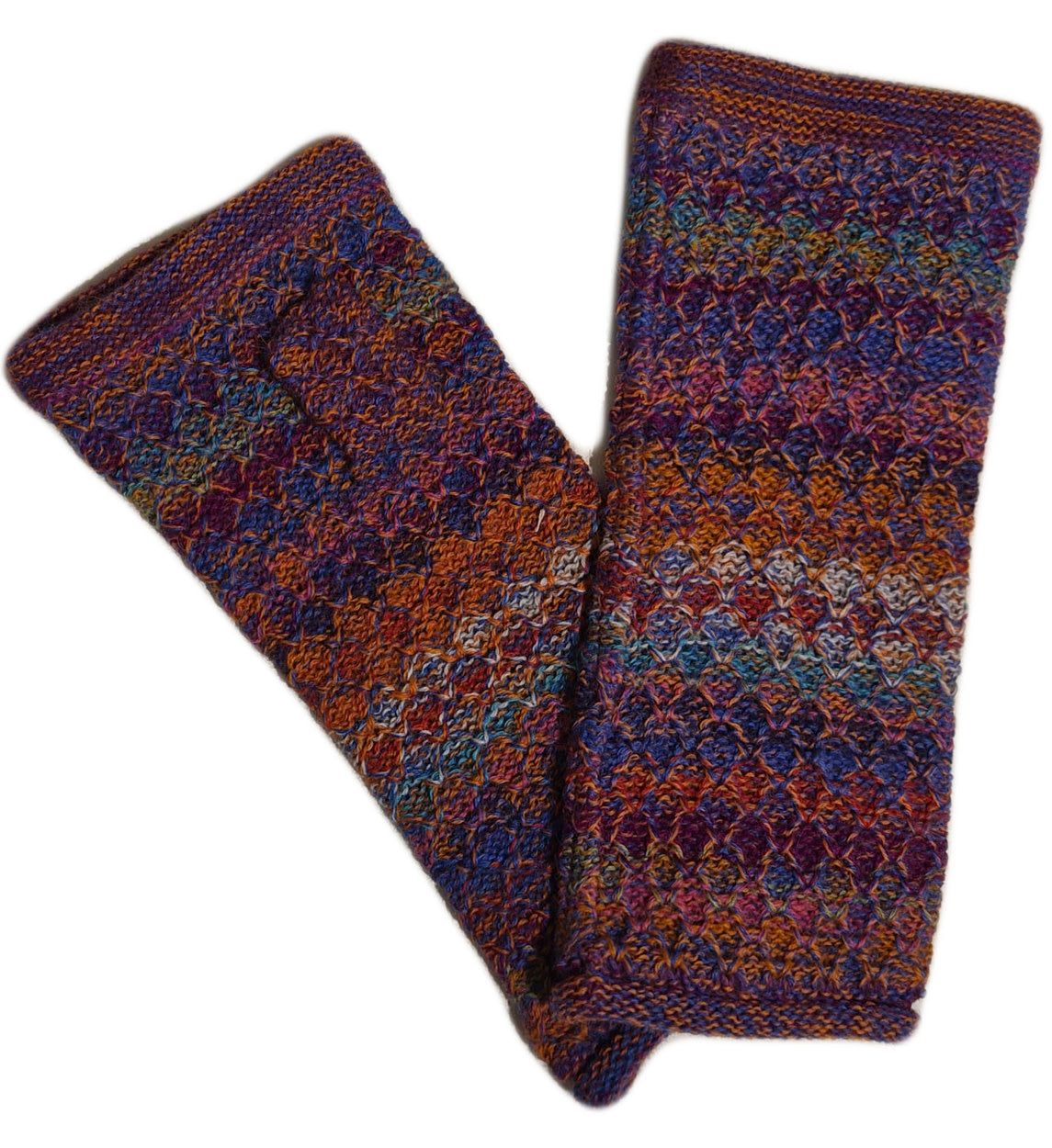 AIKUSS wollen polswarmers MULTI pure alpaca