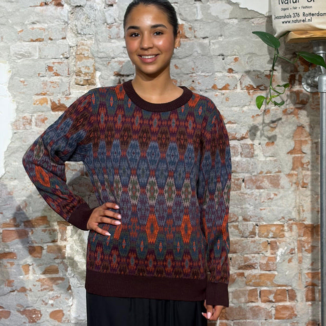 AIKUSS wollen alpaca trui MATEO WINE van pure alpaca UNISEX
