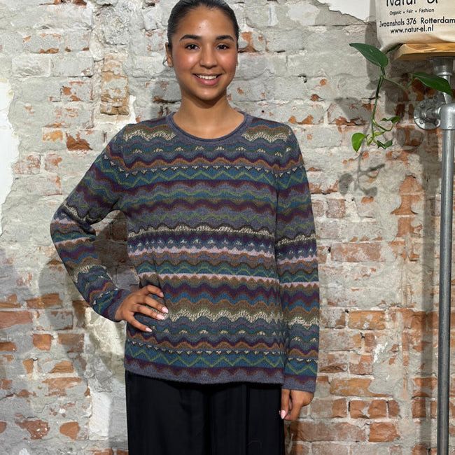 AIKUSS wollen alpaca trui ZIGZAG JEANS van pure alpaca UNISEX