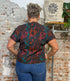 ALMA & LOVIS v-hals blouse EVERGLADES biologisch katoen popeline