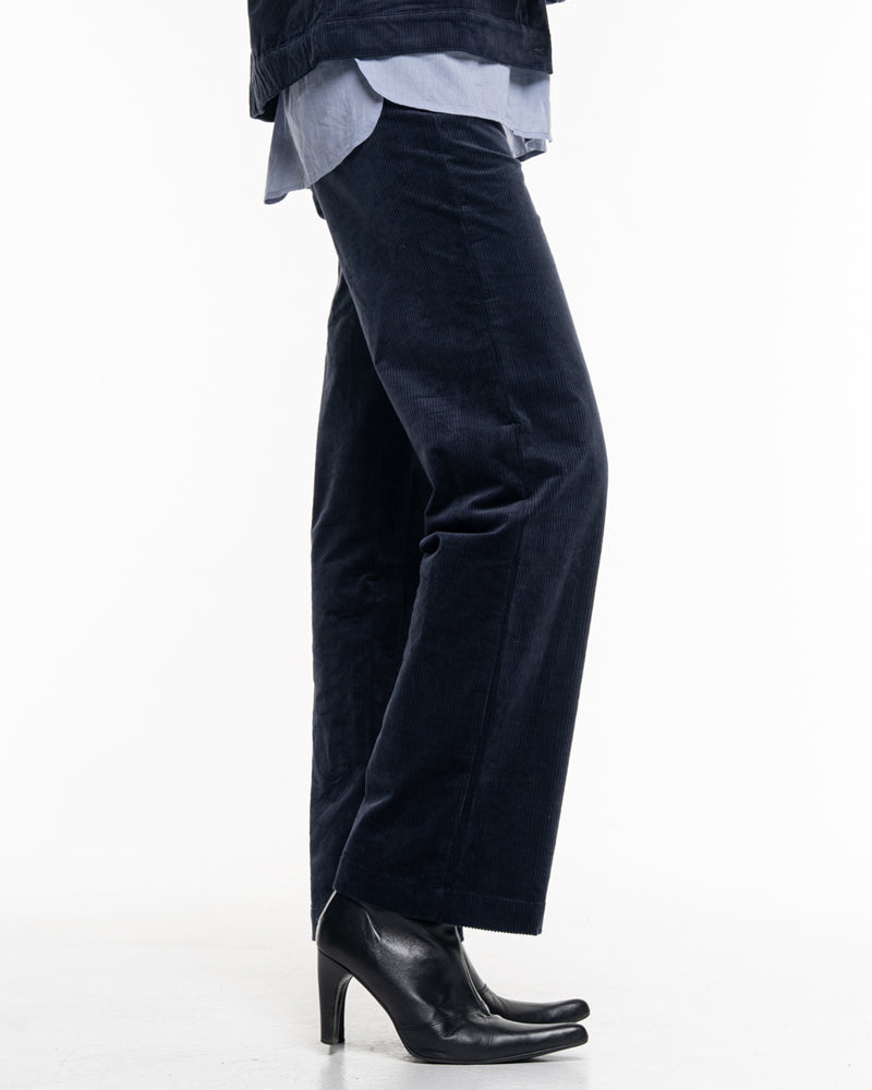 ALMA & LOVIS Cordhose MARLENE BLUE Bio-Baumwolle