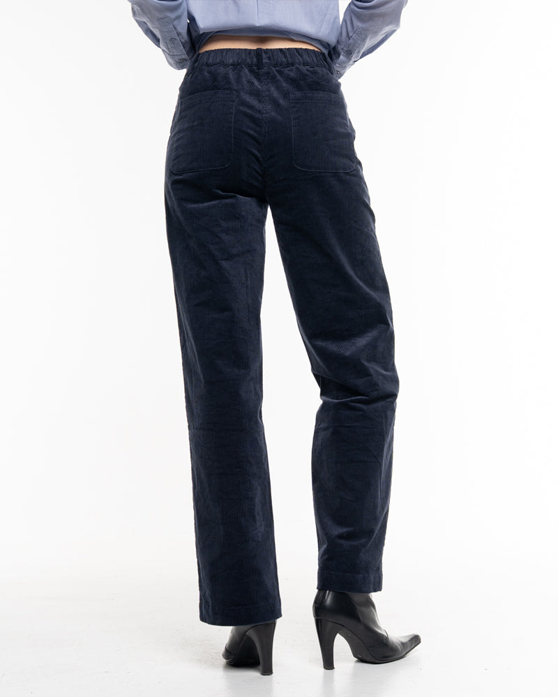 ALMA & LOVIS Cordhose MARLENE BLUE Bio-Baumwolle