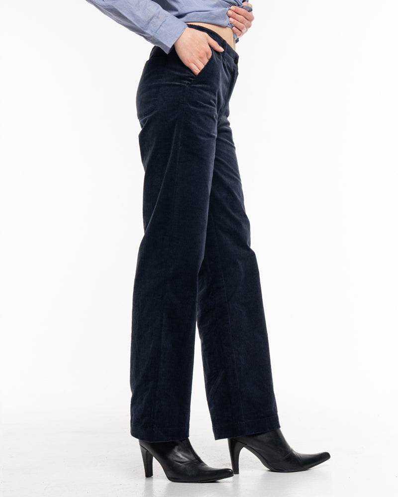 ALMA & LOVIS Cordhose MARLENE BLUE Bio-Baumwolle