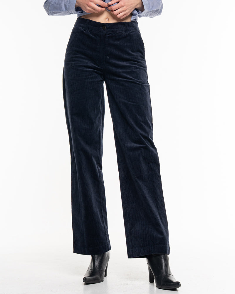 ALMA & LOVIS corduroy broek TAMAR NIGHT BLUE biokatoen