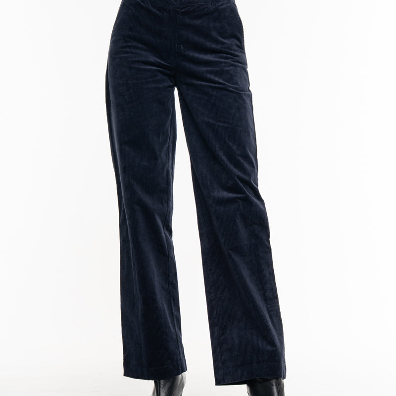 ALMA & LOVIS Cordhose MARLENE BLUE Bio-Baumwolle