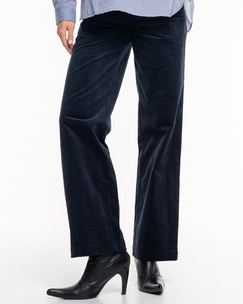 ALMA & LOVIS Cordhose MARLENE BLUE Bio-Baumwolle
