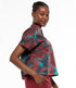 ALMA & LOVIS v-hals blouse EVERGLADES biologisch katoen popeline