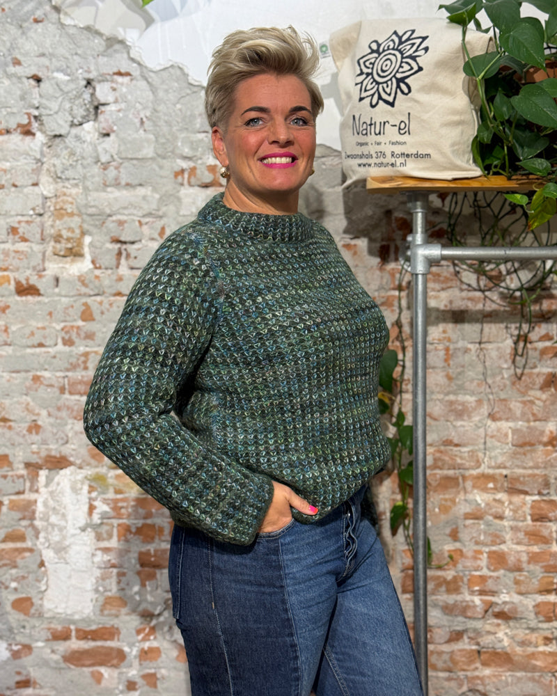 ALMA & LOVIS reversible wool sweater MIEKE BALSAM alpaca cotton