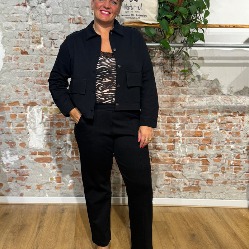ALMA LOVIS gabardine pantalon LIDA RAVEN biologisch katoen