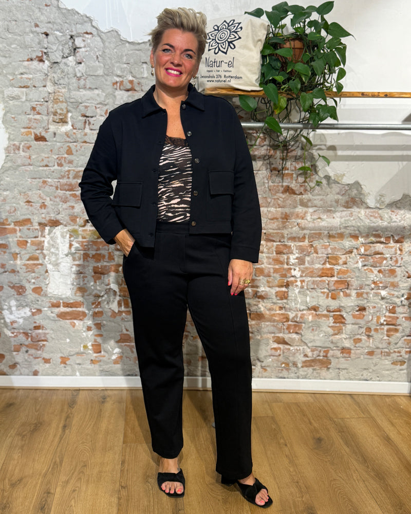ALMA LOVIS gabardine pantalon LIDA RAVEN biologisch katoen
