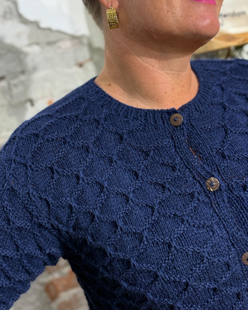 ANUKOO wollen vest met knopen LOIS NIGHT van pure alpaca