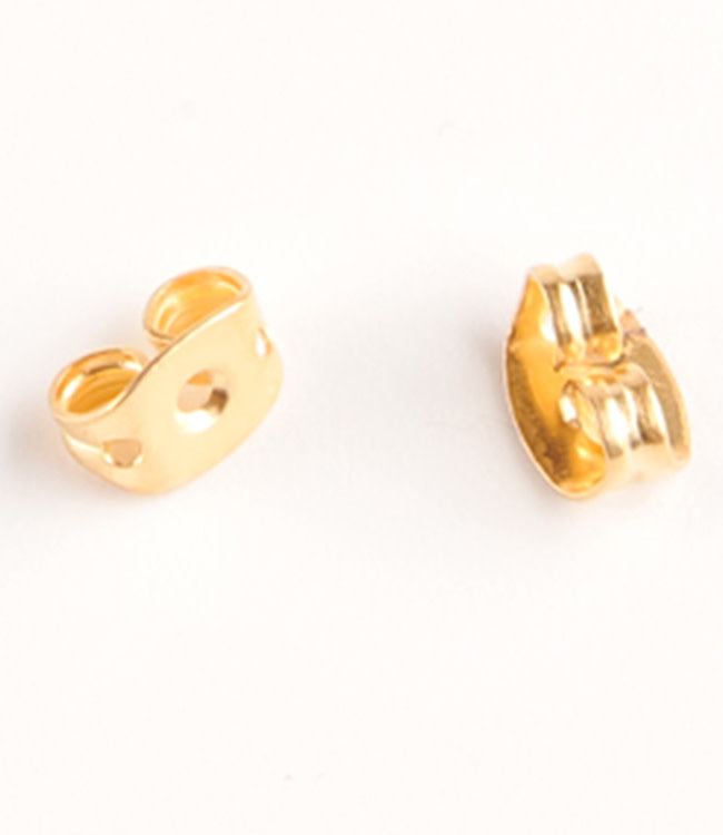 ANUKOO fairtrade Oorbellen oorstekers BRANCH zirkonia 18k verguld