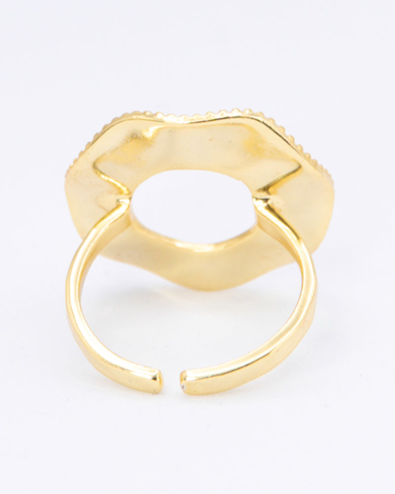 ANUKOO fairtrade ring SUNSHINE verguld 18k messing