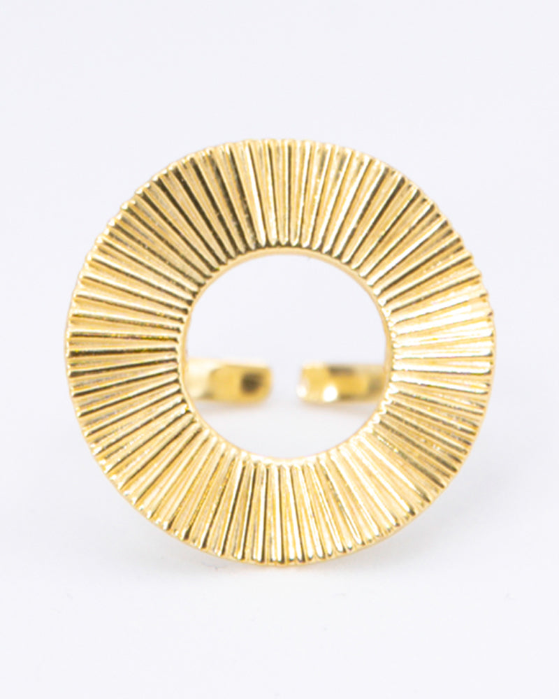ANUKOO fairtrade ring SUNSHINE verguld 18k messing