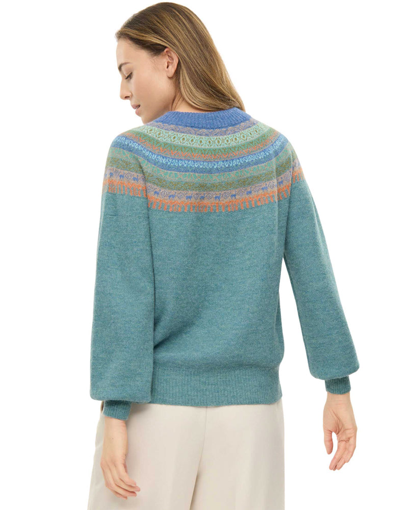 APU KUNTUR Wollen trui LANA FAIRISLE van 100% baby alpaca