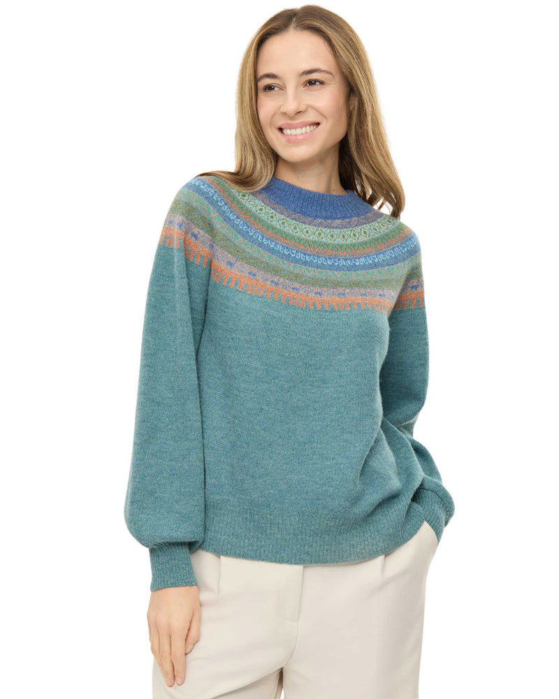 APU KUNTUR Wollen trui LANA FAIRISLE van 100% baby alpaca