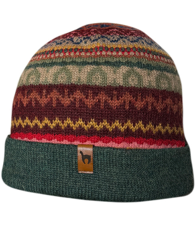 APU KUNTUR wollen REVERSIBLE muts 100% alpaca LUNA