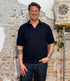 ARMEDANGELS polo shirt BOUCLE NIGHT biologisch katoen mix