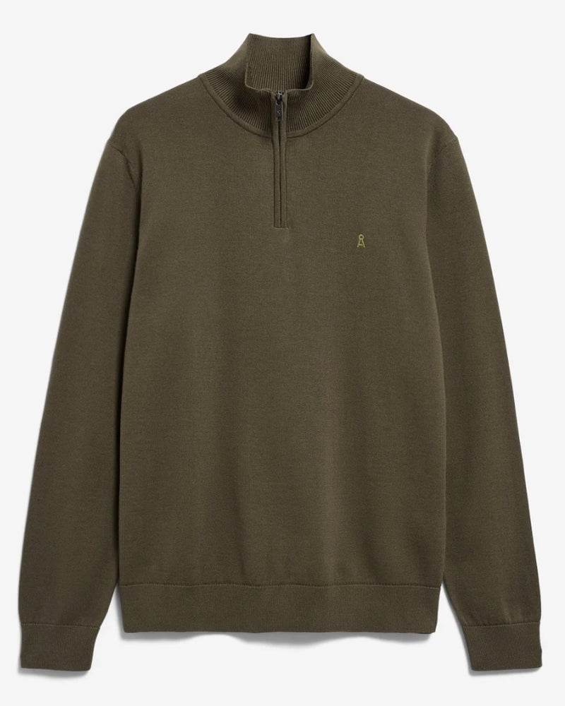 ARMEDANGELS Pullover mit Reißverschluss WAARLO VELVET Bio-Baumwolle