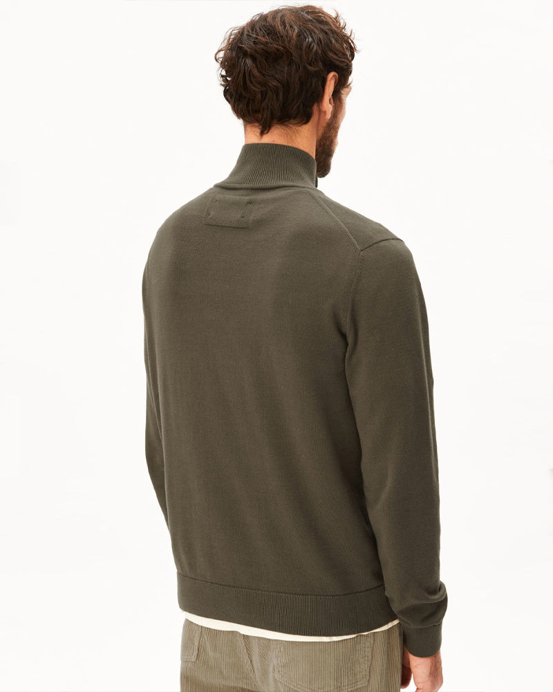 ARMEDANGELS Pullover mit Reißverschluss WAARLO VELVET Bio-Baumwolle