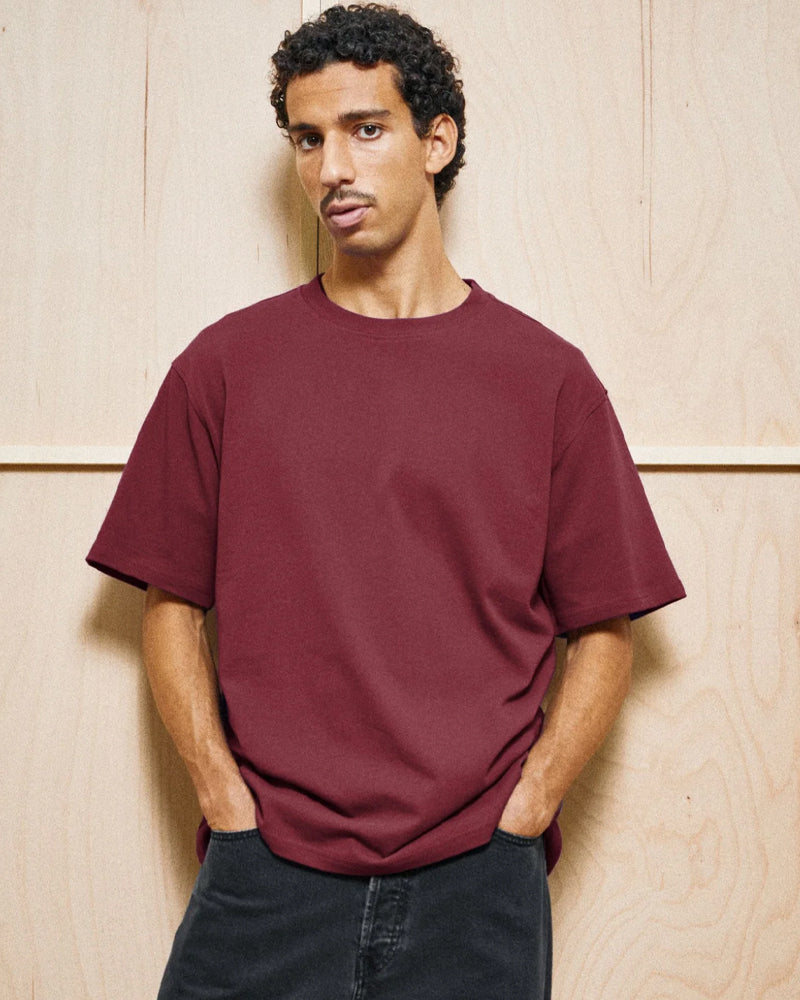ARMEDANGELS heavy shirt MAARKOS RED organic cotton