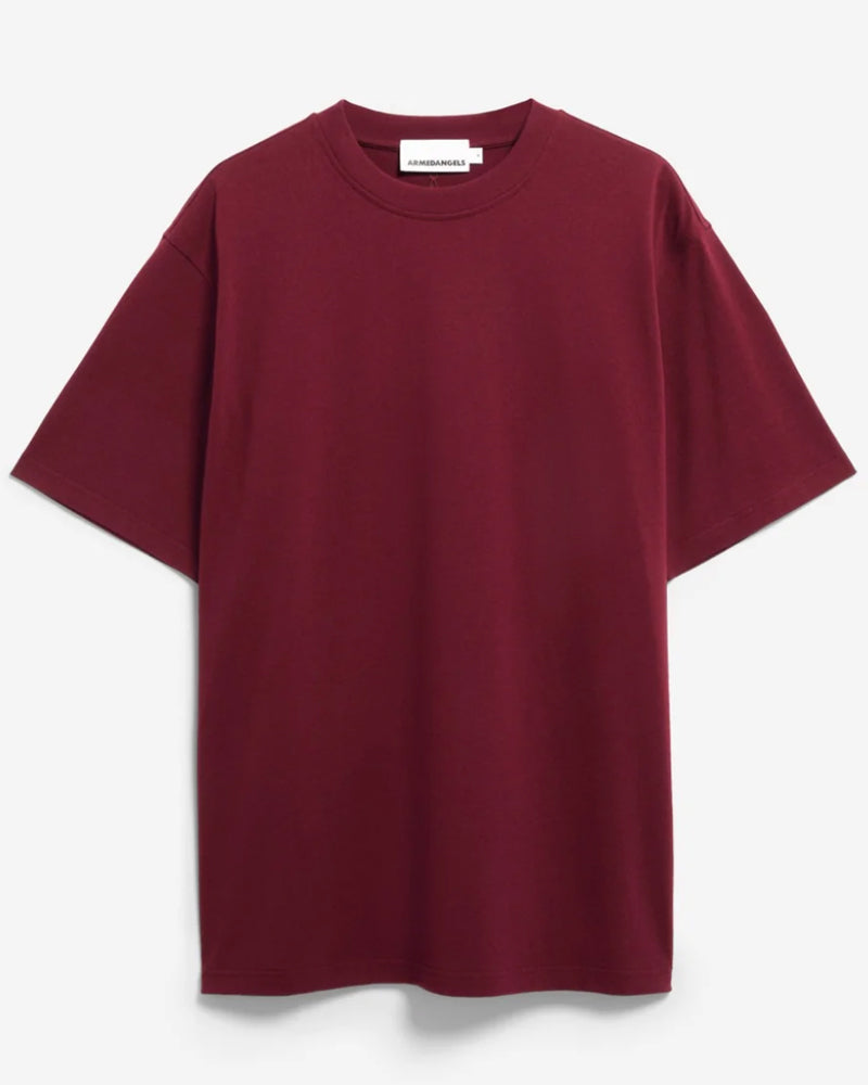 ARMEDANGELS heavy shirt MAARKOS RED organic cotton