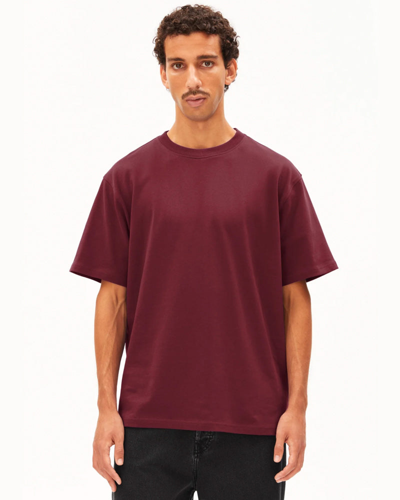 ARMEDANGELS heavy shirt MAARKOS RED organic cotton