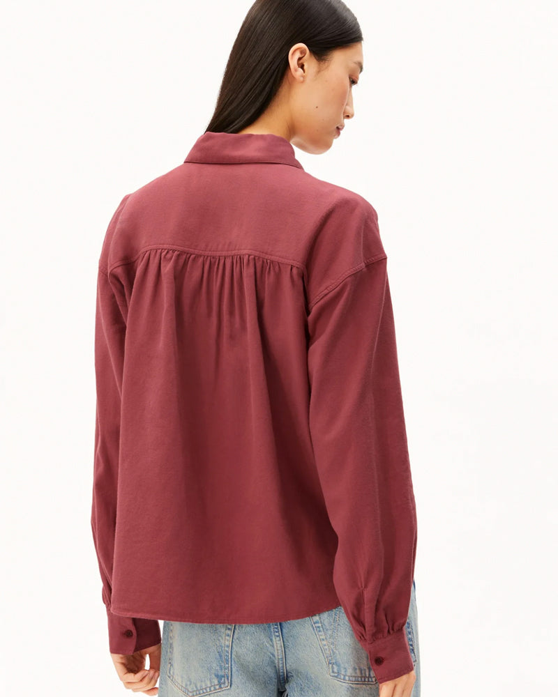ARMEDANGELS gestreifte weite Bluse LOUILAA LAPIS
