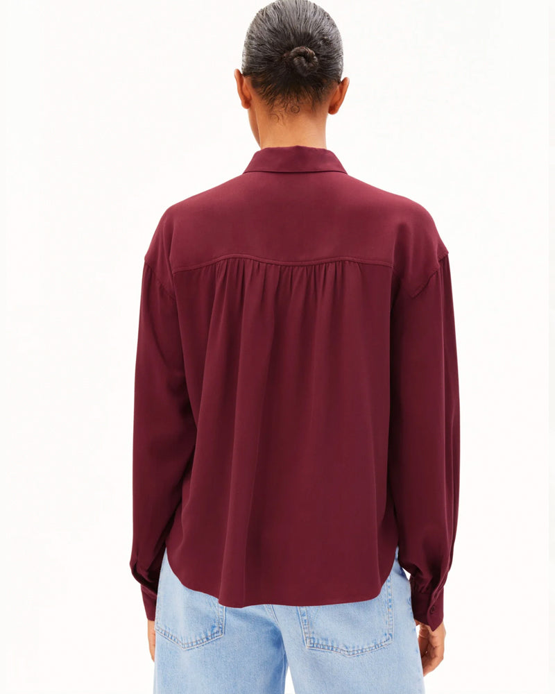 ARMEDANGELS gestreifte weite Bluse LOUILAA LAPIS