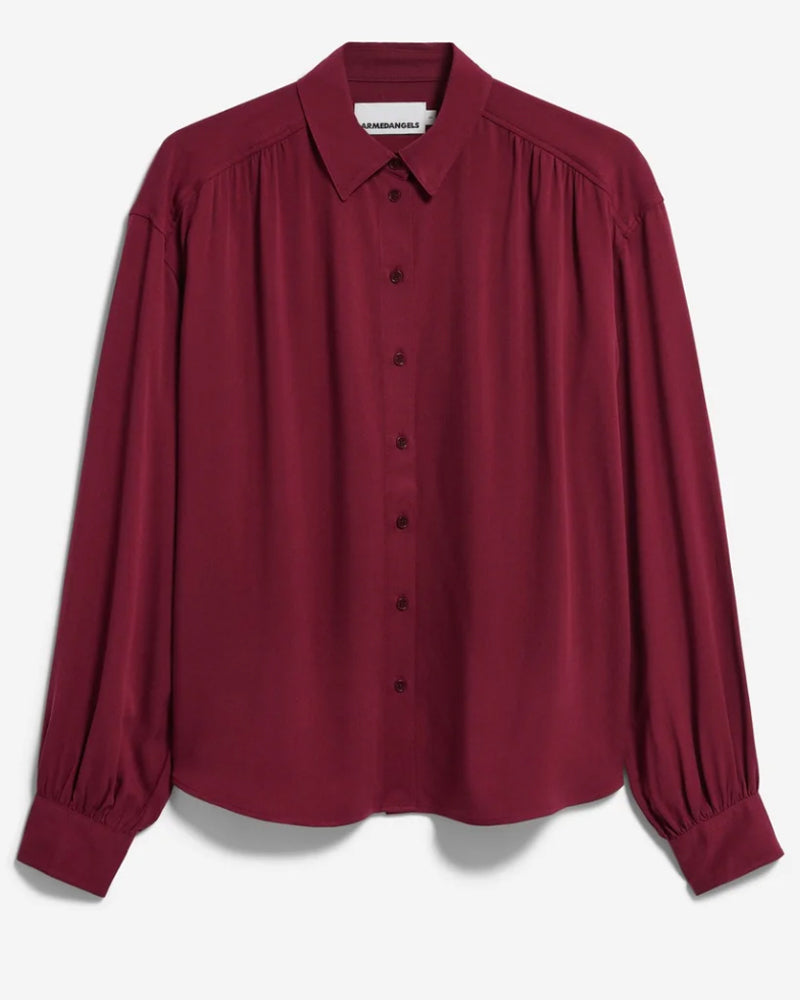 ARMEDANGELS gestreifte weite Bluse LOUILAA LAPIS