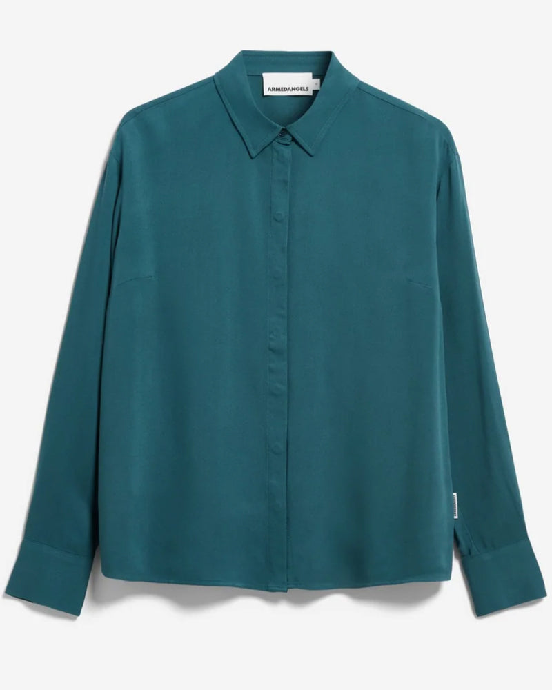 ARMEDANGELS blouse LARISAANA PETROL van ecovero