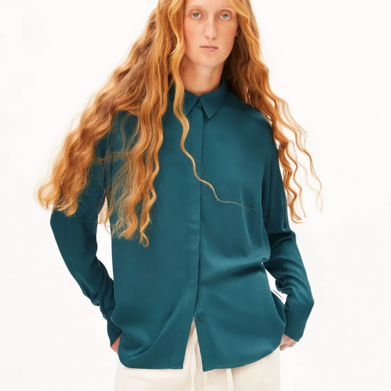 ARMEDANGELS blouse LARISAANA PETROL van ecovero