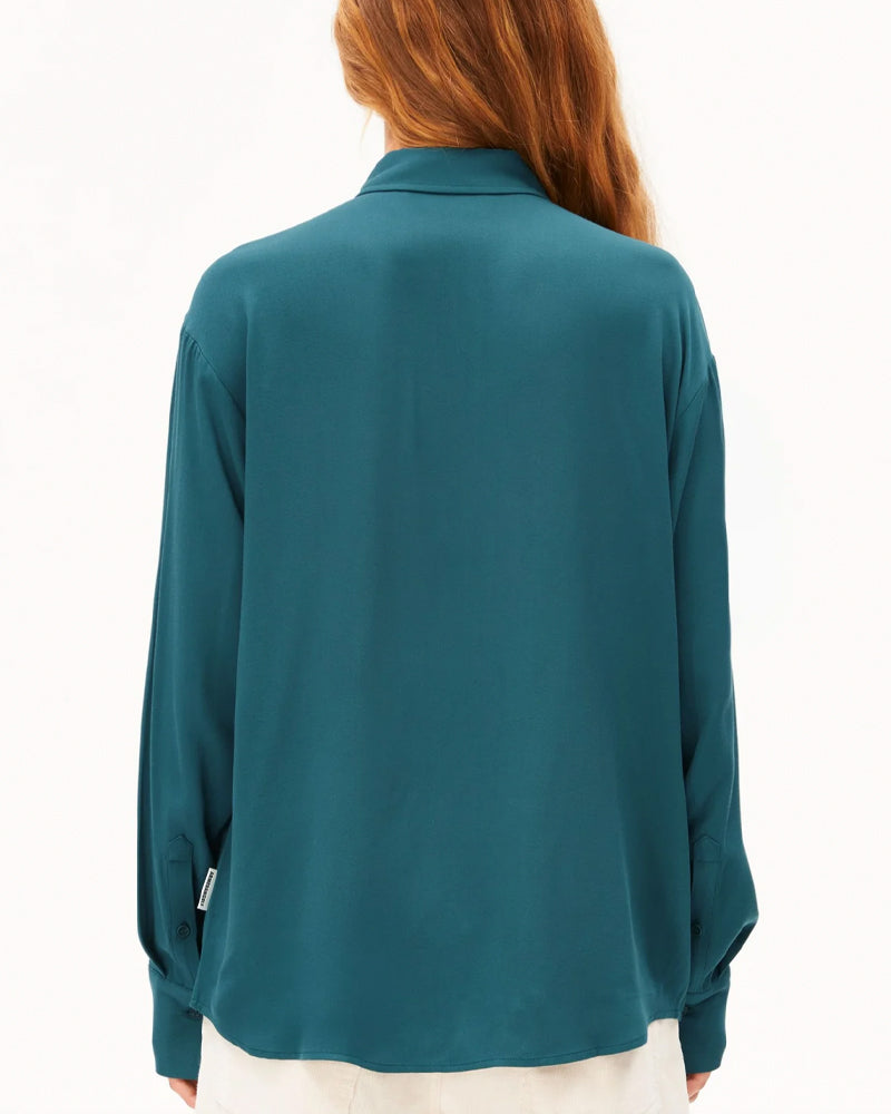 ARMEDANGELS blouse LARISAANA PETROL van ecovero