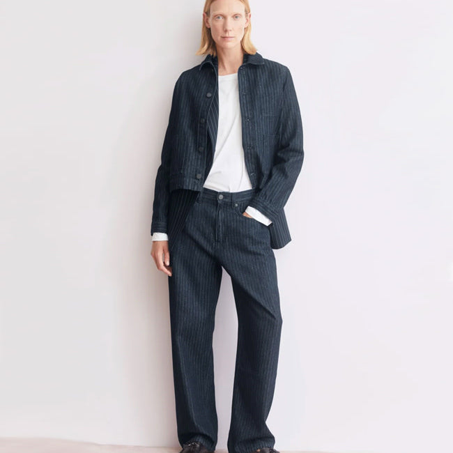 ARMEDANGELS wide leg spijkerbroek HAAYI HERRINGBONE