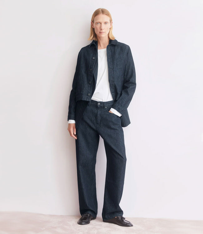 ARMEDANGELS wide leg spijkerbroek HAAYI HERRINGBONE